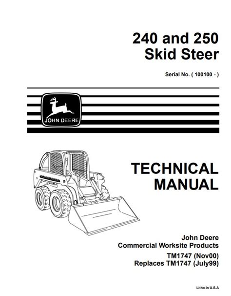 john deere 240 skid steer tires|240 skid steer service manual.